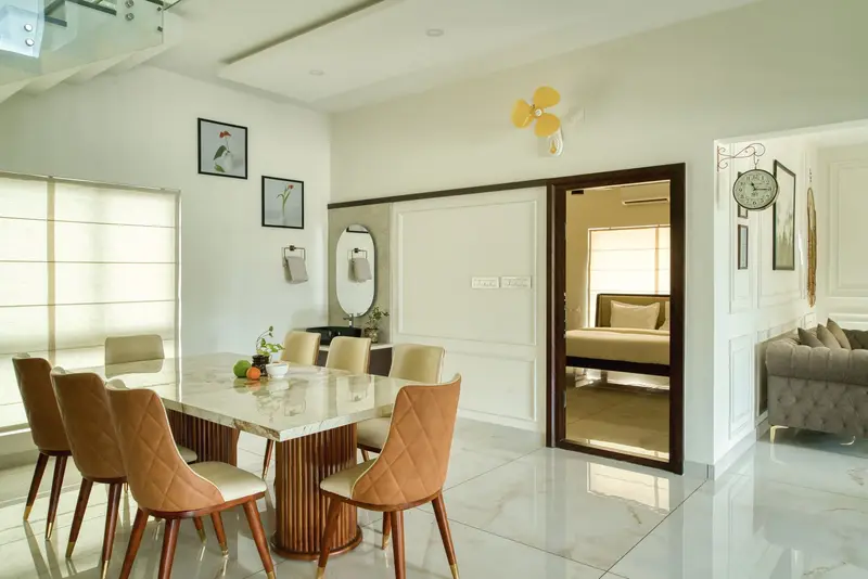 Dining table for eight